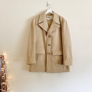 Men’s Vintage Lakeland Wool Blend Peacoat XL